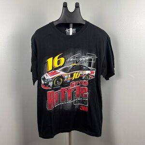 NASCAR Chase Authentics Grey Biffle Men’s Graphic Tee T-Shirt Size Large